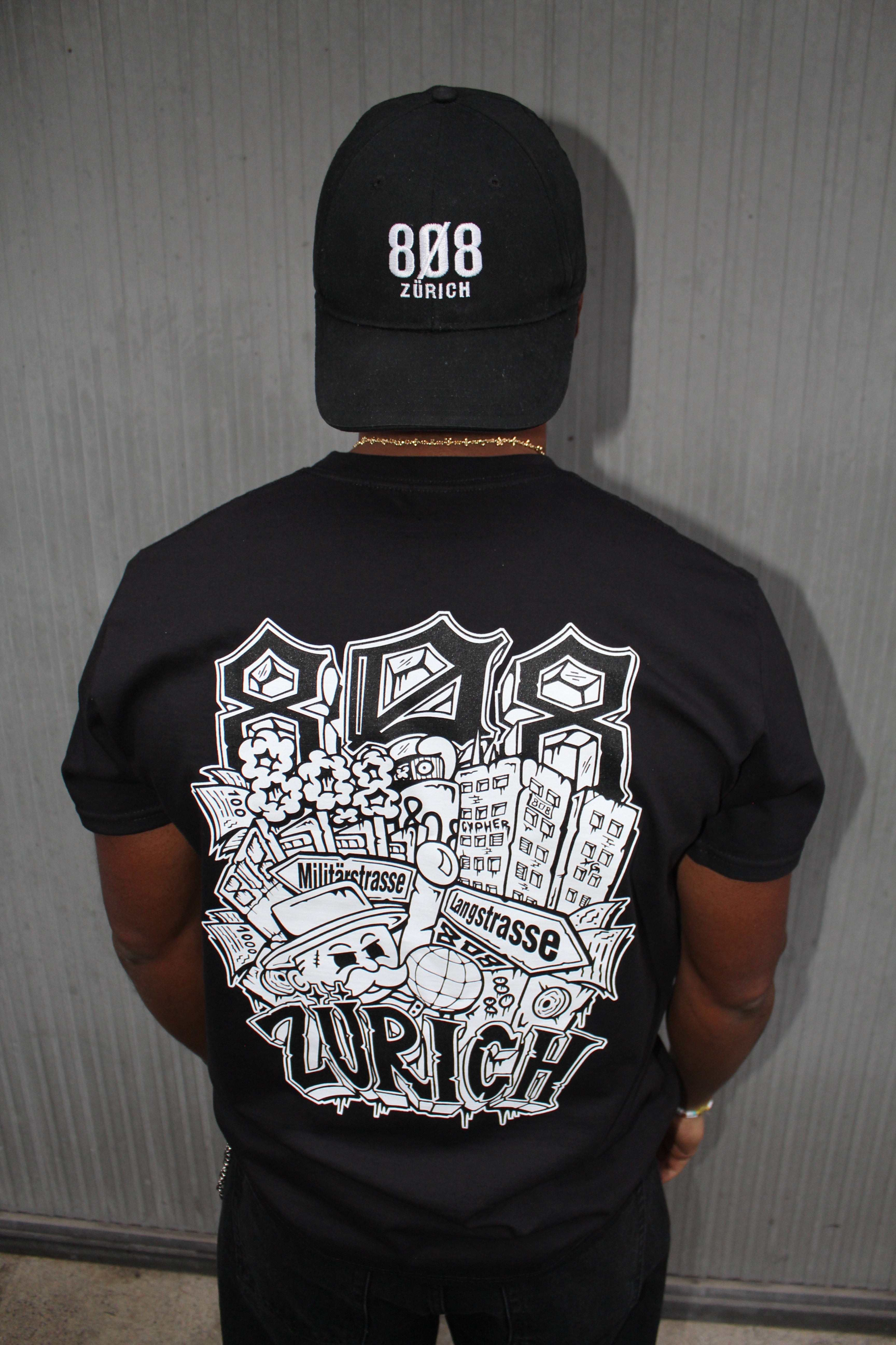 808 Street Tee Black